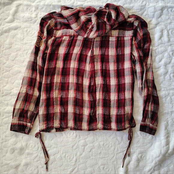 Harley Davidson Plaid Hooded Button Down Shirt 2X - Picture 2 of 11